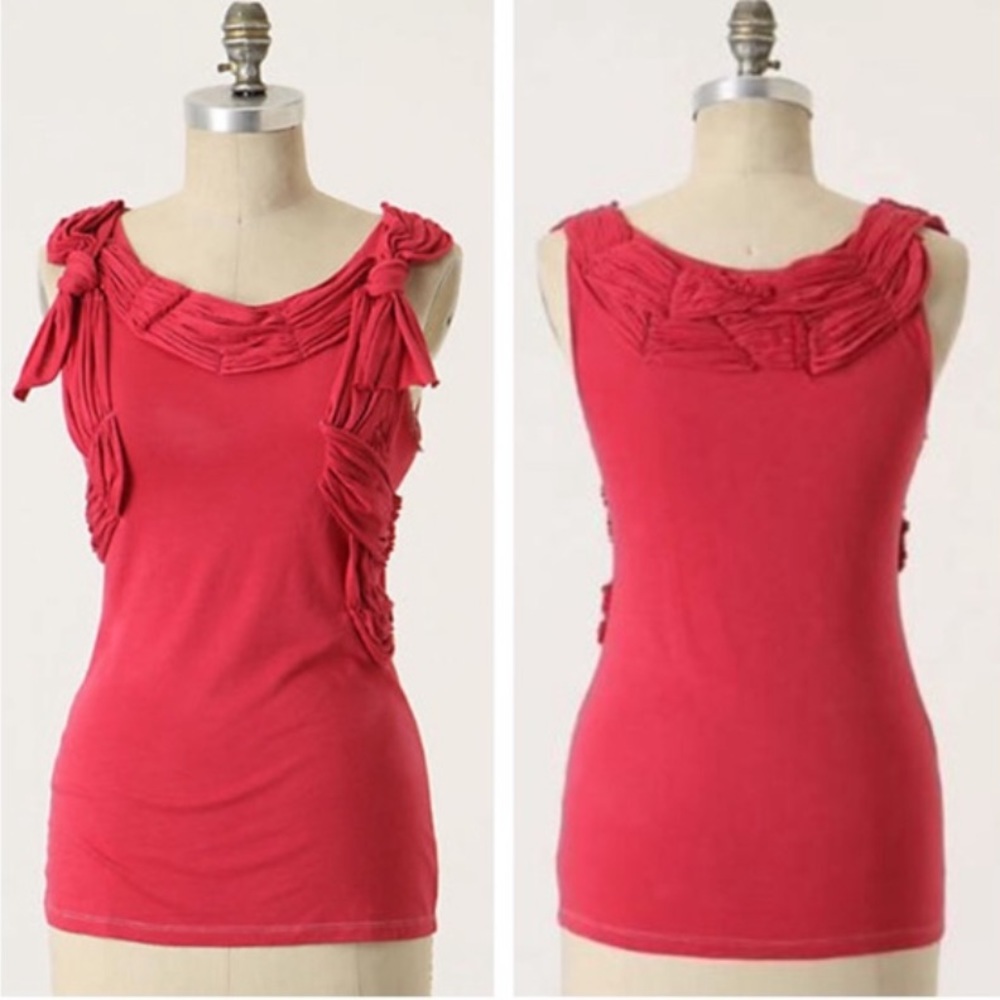 🌺3/$20🌺Anthropologie | Deletta Unveiled Red Tank - Picture 12 of 12